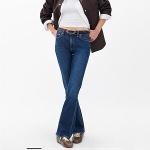 rag & bone Dark Blue Straight Leg Jeans